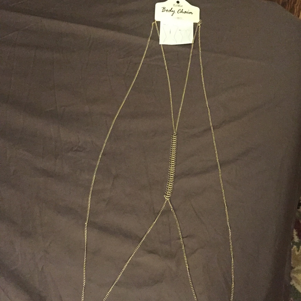 Body Chain Cool Festival Gold Body Chain Nwt